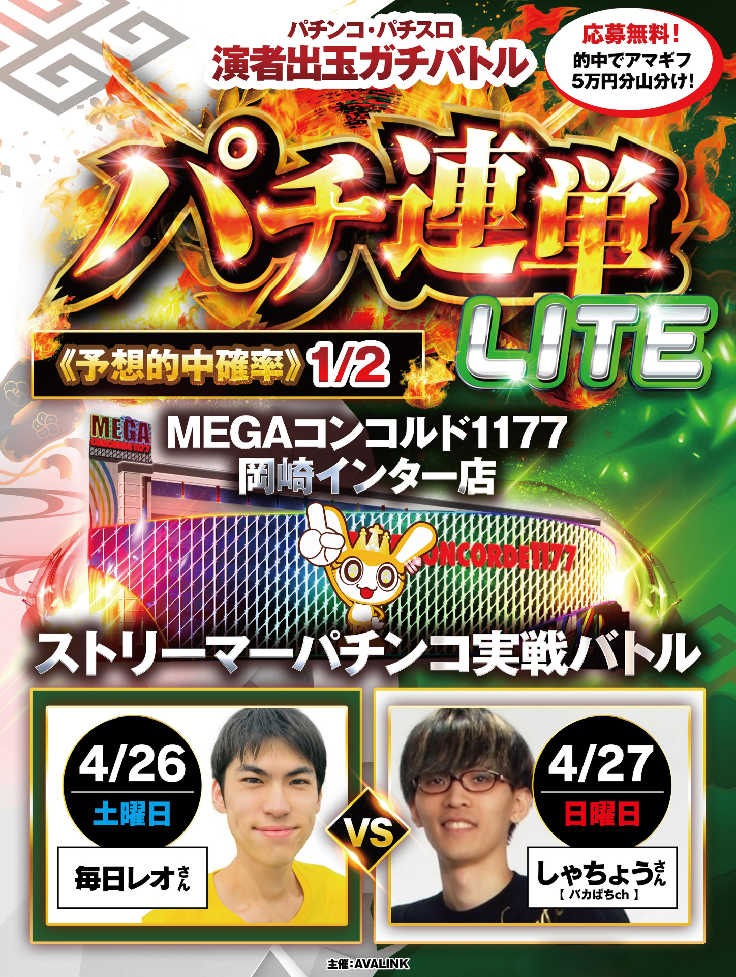 パチンコ・パチスロ演者出玉ガチバトルパチ連単