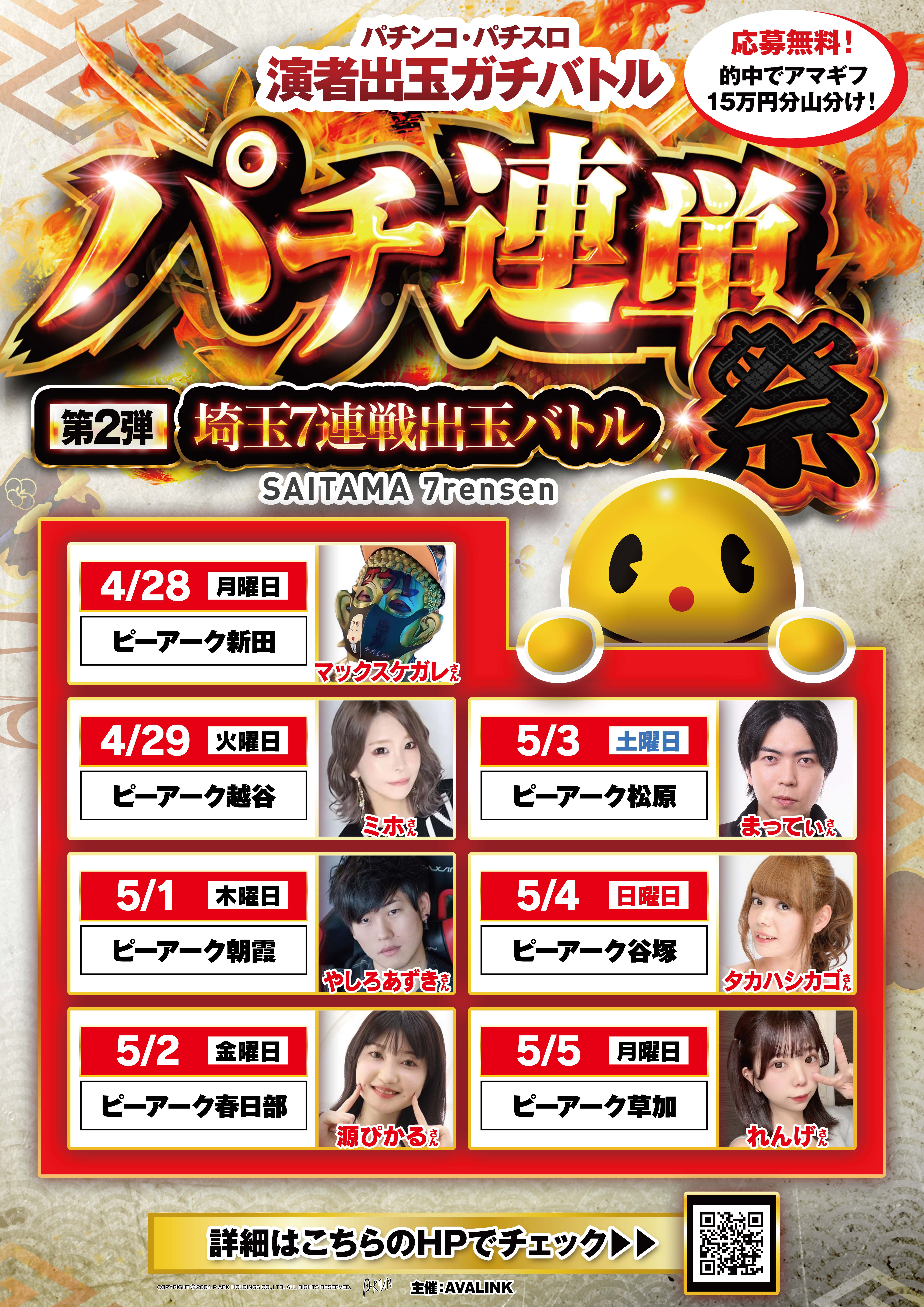 パチンコ・パチスロ演者出玉ガチバトルパチ連単