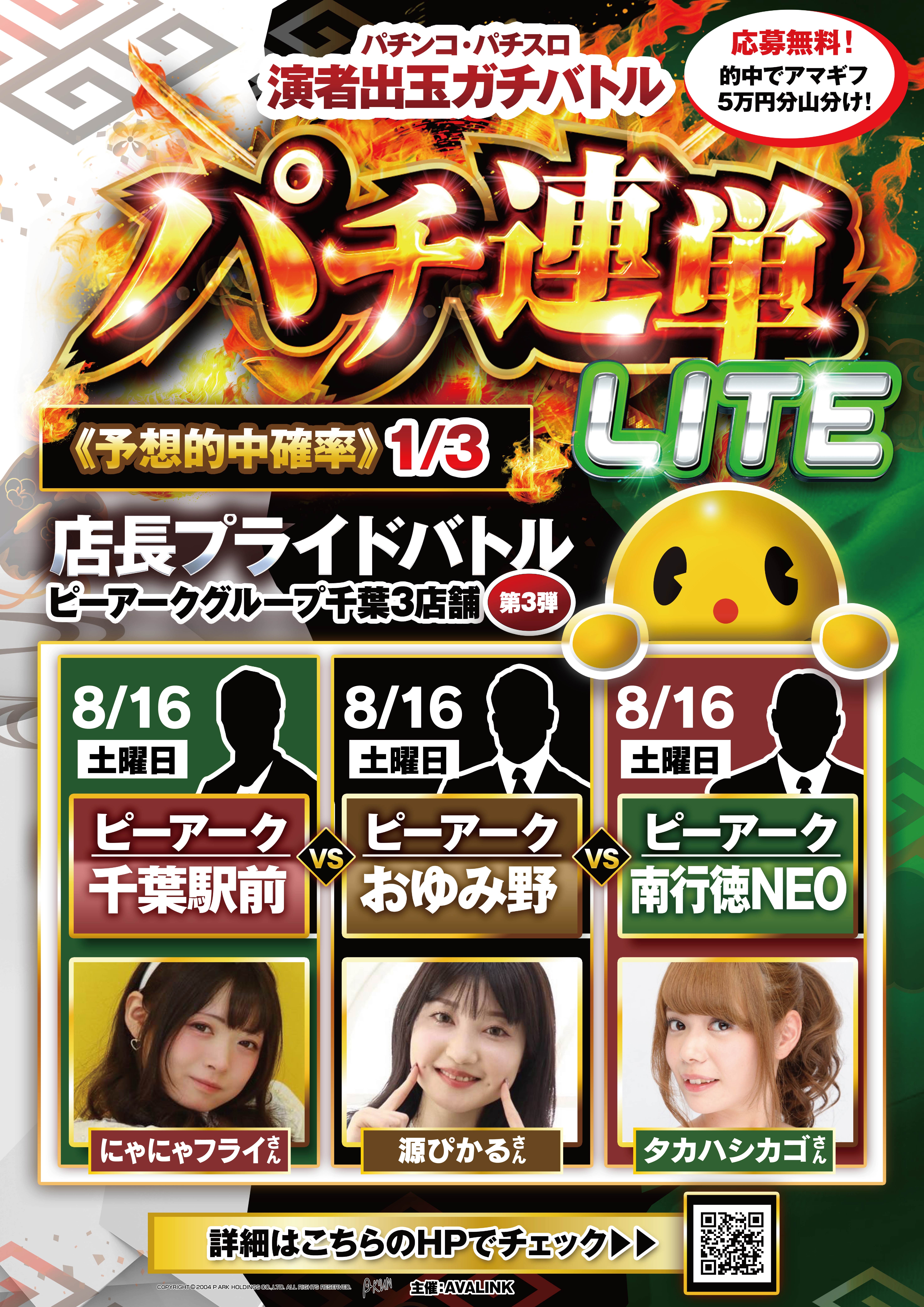 パチンコ・パチスロ演者出玉ガチバトルパチ連単