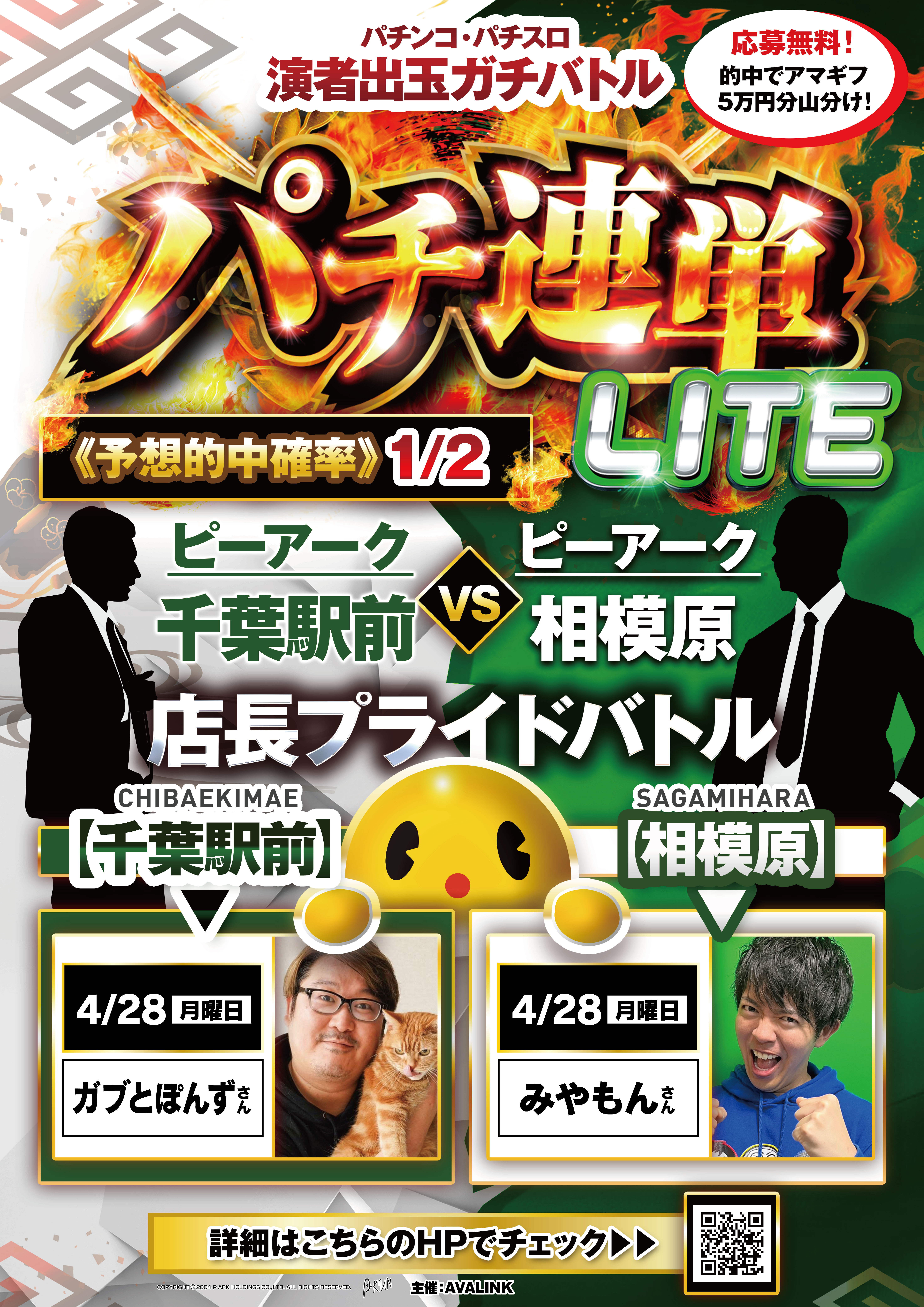 パチンコ・パチスロ演者出玉ガチバトルパチ連単