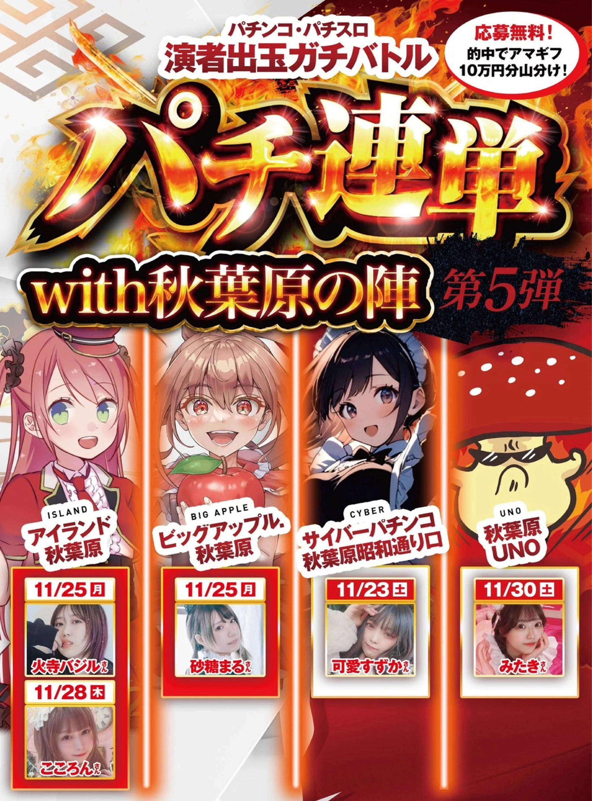 パチンコ・パチスロ演者出玉ガチバトルパチ連単