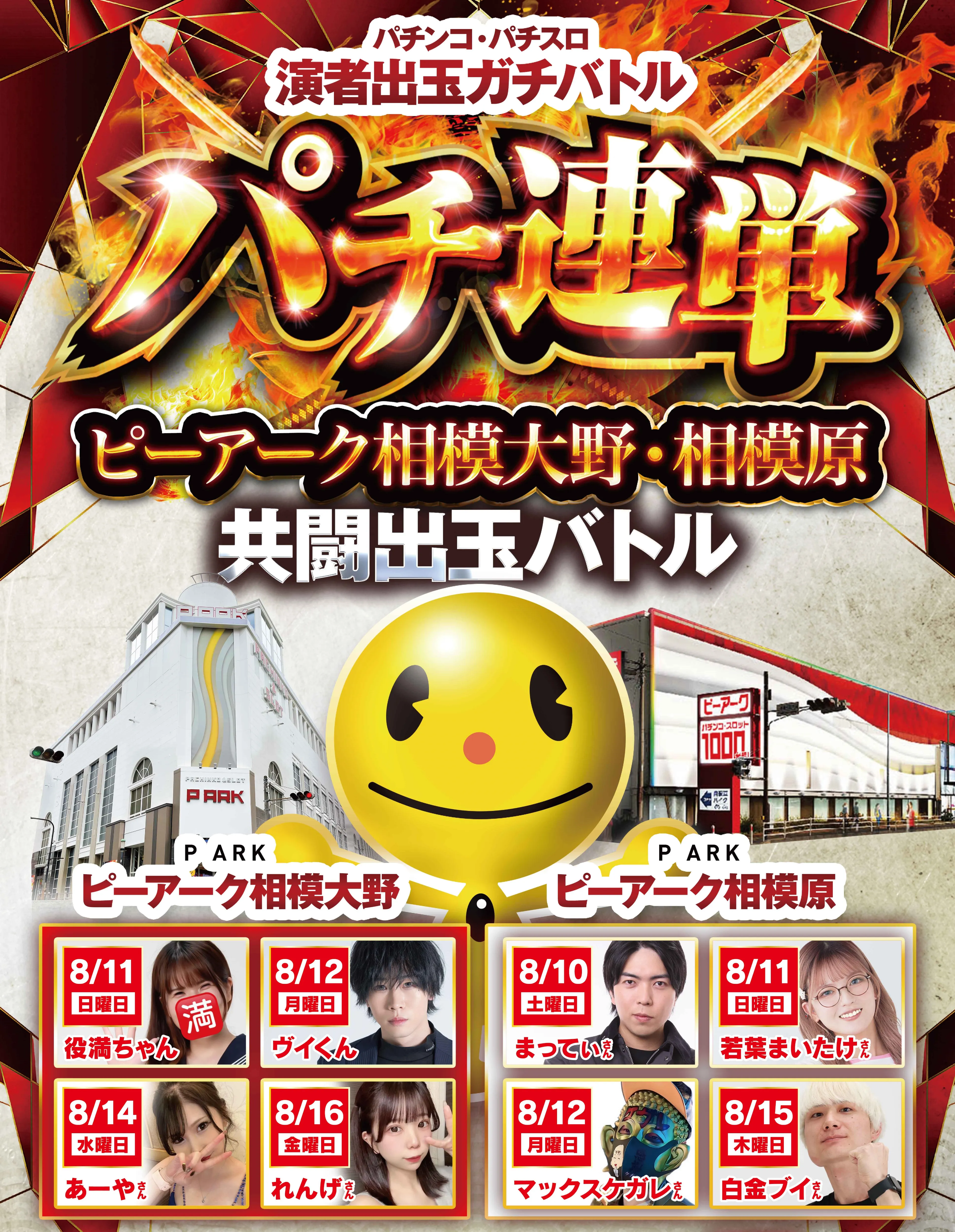 パチンコ・パチスロ演者出玉ガチバトルパチ連単