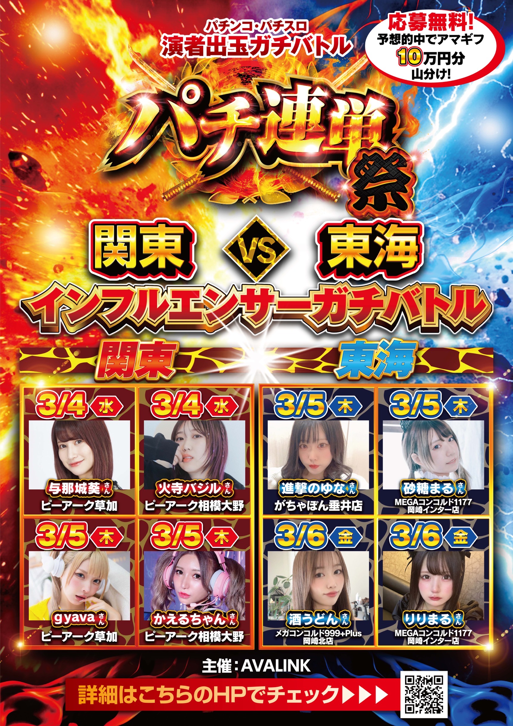 パチンコ・パチスロ演者出玉ガチバトルパチ連単